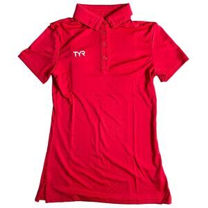 TYR Women's Alliance Coaches Polo Shirt - Red - TPOLCF6A - Size XS - $40